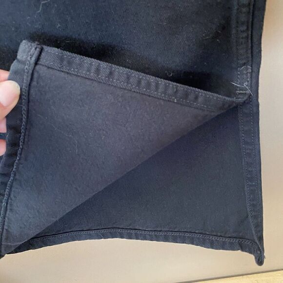 Re/Done Black Jeans Wide Leg Loose Flares High Rise Denim Pants sz 26 ( 32 ) New - Picture 8 of 9